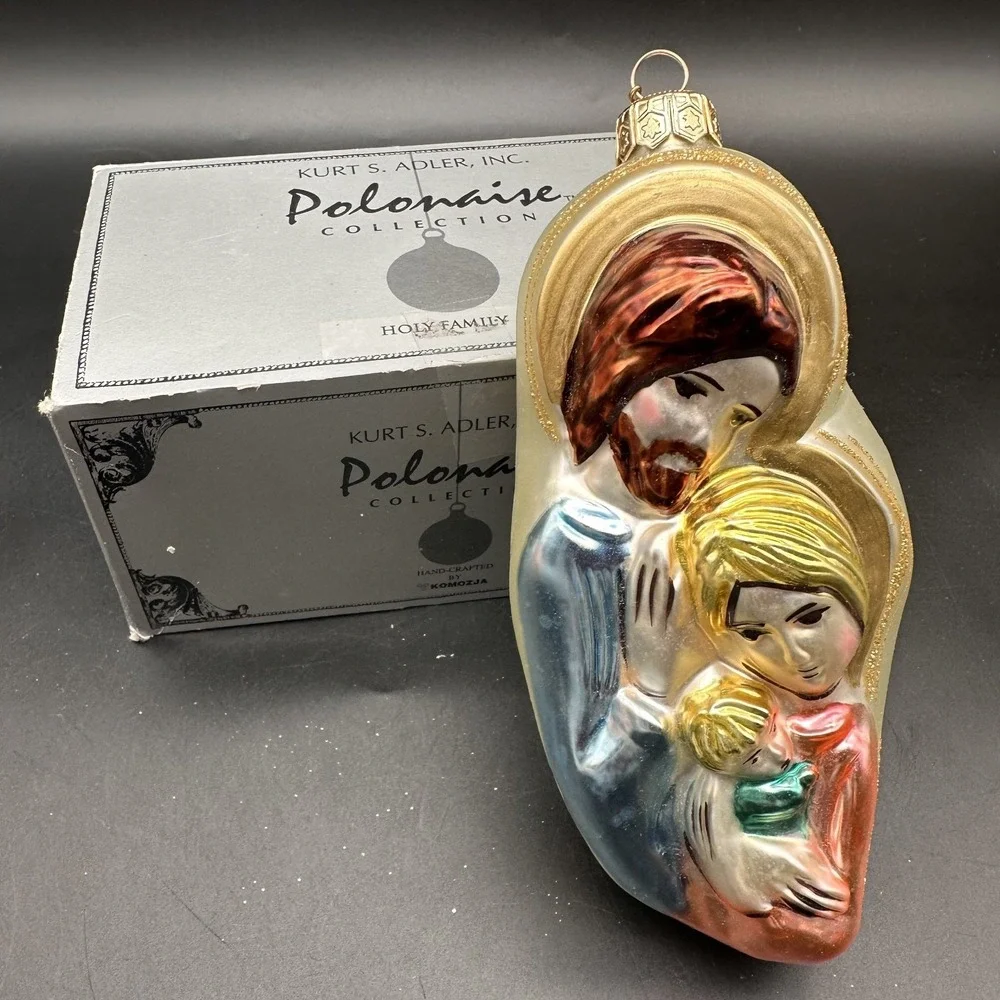 KURT ADLER POLONAISE HOLY FAMILY ORNAMENT GP371 6